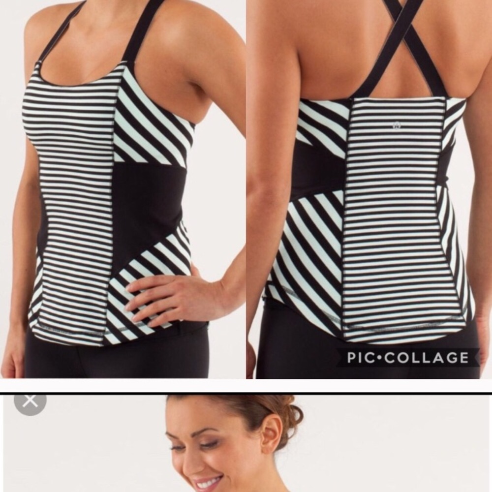 Lululemon work our tank with built in bra